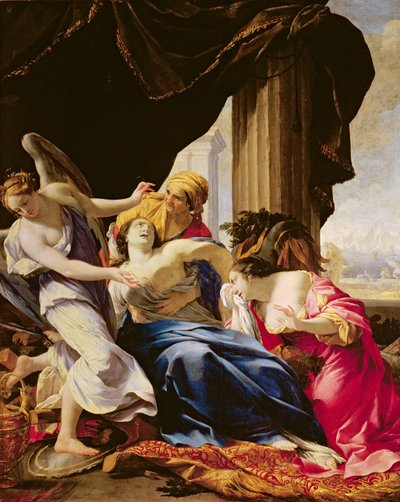 De Dood van Dido, 1642-43 door Simon Vouet